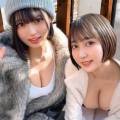 同窓会で再会しセフレ化したW巨乳同級生と朝っぱらから生パコ3P　ゆみ＆るか - simw008
