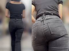 ムチムチデニムパンツのお姉さん（2）
