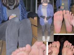 実寸も27cm！高身長美女超激弱足裏くすぐり両足比べ！5分38秒