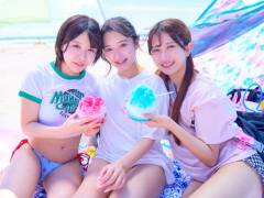 こんなハイレベルな水着J●たちを夢の逆4Pで突きまくったら前科付いても悔いは無い