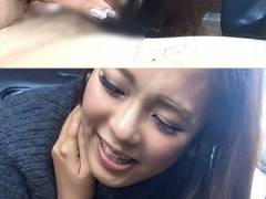 【4K高画質】超超超美人OL！病院駐車場で！騎乗位覚醒の瞬間！angle1