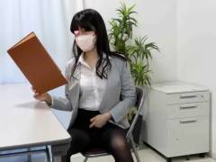 SS級美女！美人社員の誘惑見せつけ♡美乳揉みと食い込みパンツに大興奮♡【Ｍ字開脚/おっぱい】