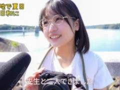 無邪気な笑顔でTVのインタビューに応える眼鏡っ娘J●がこの後引率教師とゴム無し中出しSEXに耽りマス