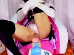 東方Projectの姫海棠はたてコスプレでマシンセックス＆オナホオナニー