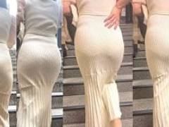 女子大生の鮮度抜群エロケツ！自慢の美巨尻をムニュらせパンティラインも見せつけ男を誘惑! 下品なワンピース 小娘編