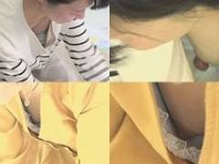 【乳首チラ】ベビマ{vol.119}20代の若ママたちの胸チラ浮きブラ乳首満開