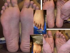 実寸27.5cm！指長ハーフ美女激弱足裏くすぐり両足比べ！5分41秒